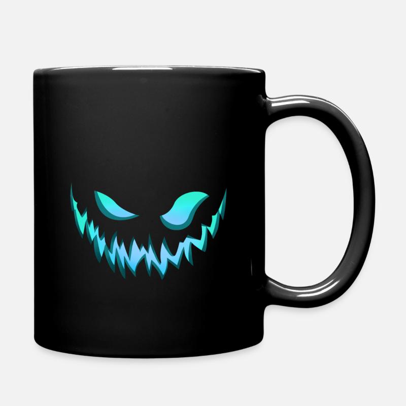 monstre bleu, monstre effrayant, costume monstre - Mug uni - noir