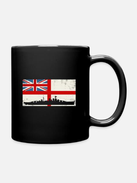 HMS HOOD British Navy - Tasse einfarbig - Schwarz