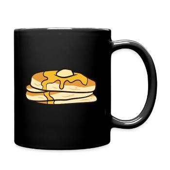 Crêpes - sirop d’érable et beurre - Mug uni - noir - Droite