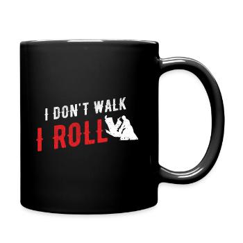 BJJ Jiu Jitsu - Tasse einfarbig - Schwarz - Rechts
