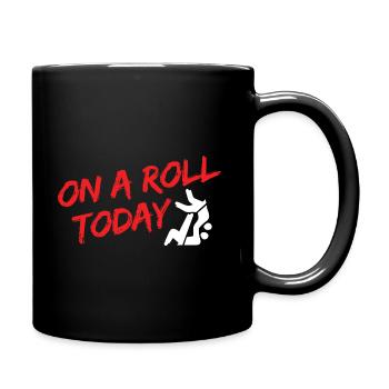 BJJ Jiu Jitsu - Tasse einfarbig - Schwarz - Rechts