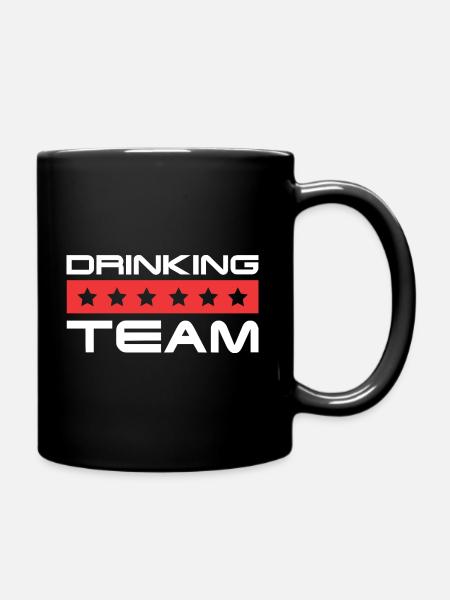Drinking Crew - Tasse einfarbig - Schwarz