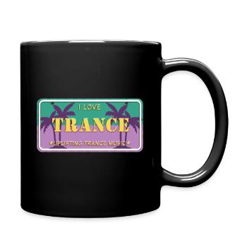 Love Trance Car Plate - Full Colour Mug - black - Right