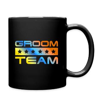 Groom Crew Colorful - Full Colour Mug - black - Right