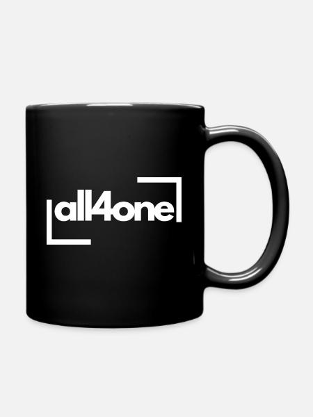 All 4 One - Tasse einfarbig - Schwarz