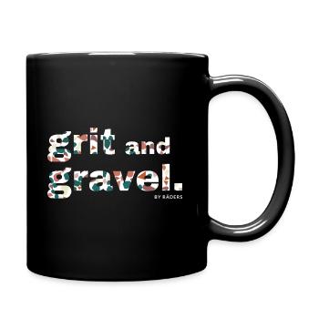 Gravel, Mountain Bike, Passion, Cycling - Full Colour Mug - black - Right