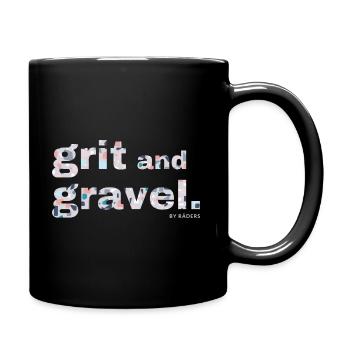 Gravel, Mountainbike, Leidenschaft, Radfahren - Tasse einfarbig - Schwarz - Rechts