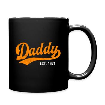 Daddy - Best Dad Daddy in the World - est. 1971 - Full Colour Mug - black - Right