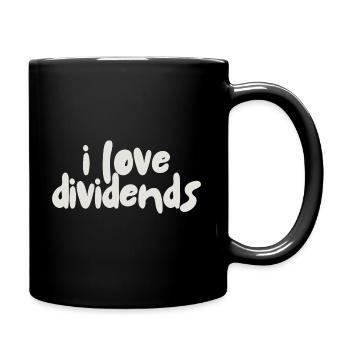 I love dividends - Full Colour Mug - black - Right