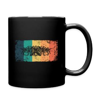 joueurs de hockey sur glace vintage hockey sur glace - Mug uni - noir - Droite