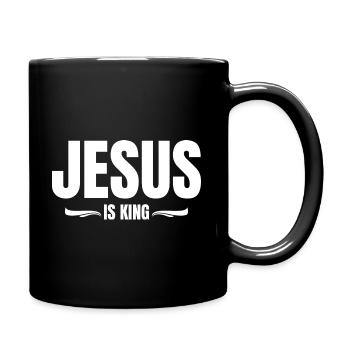 JESUS IS KING - Mug uni - noir - Droite