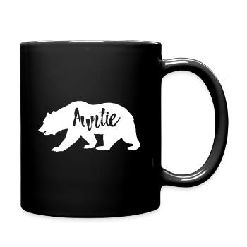 Auntie Bear - Full Colour Mug - black - Right