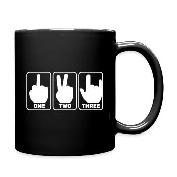Métal Un Deux Trois - Mug uni - noir - Droite