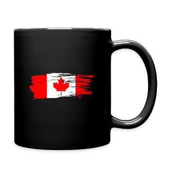 Canada flag - Full Colour Mug - black - Right