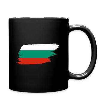 Drapeau Bulgarie coup de pinceau - Mug uni - noir - Droite