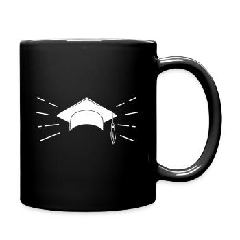 Chapeau de remise de diplôme - Mug uni - noir - Droite