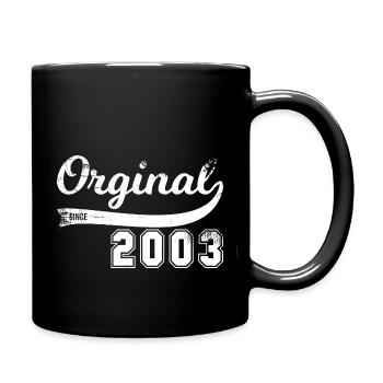 Vintage Original Since 2003 Birthday Retro - Full Colour Mug - black - Right