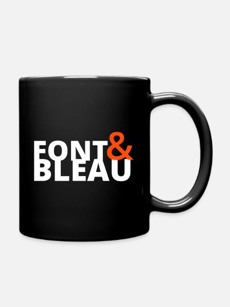 Font & Bleau - Full Colour Mug - black