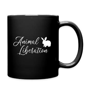 Animal Liberation - Animalliebe Vegan - Mug uni - noir - Droite