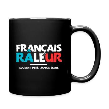 Français râleur homme râler cadeau drôle - Mug uni - noir - Droite
