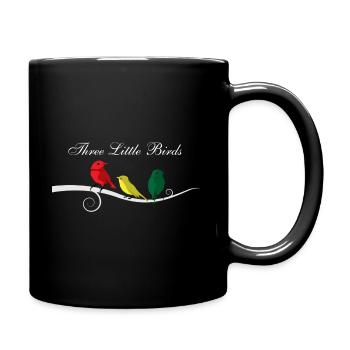 Three Little Birds Afrika Musik Reggae Rasta - Tasse einfarbig - Schwarz - Rechts