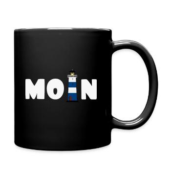 Moin Phare Du Nord Allemagne cadeau - Mug uni - noir - Droite