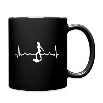 Heartbeat Aerobics Freestyle Aerobics Sport - Tasse einfarbig - Schwarz - Rechts