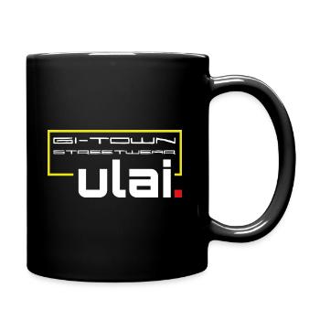 ULAI Streetwear Klufterei aus der GI-TOWN - Tasse einfarbig - Schwarz - Rechts