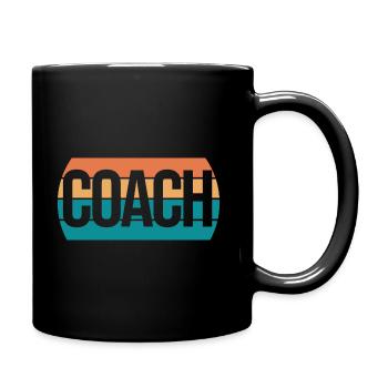 gift coach man woman coach - Full Colour Mug - black - Right