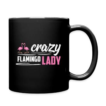 Flamingo Pink Flamingo Flamingo Geschenk - Tasse einfarbig - Schwarz - Rechts