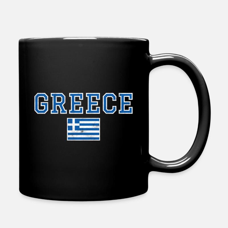 Griechenland - Tasse einfarbig - Schwarz