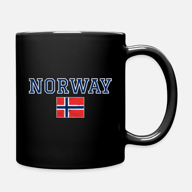 Norwegen - Tasse einfarbig - Schwarz