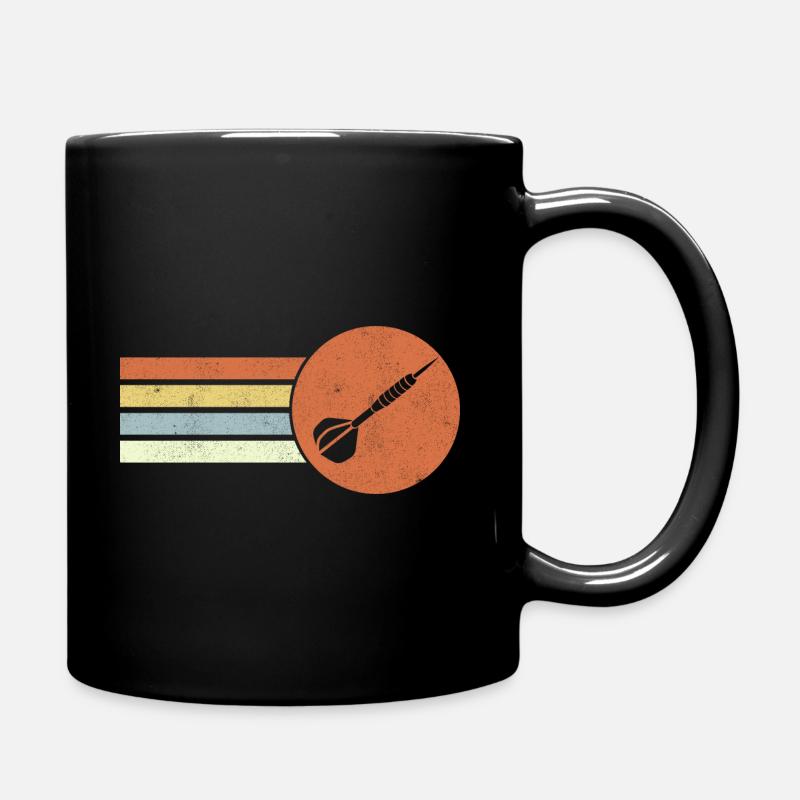Retro Dart Vintage Dart Player Darts League Darts - Tasse einfarbig - Schwarz