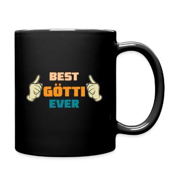 Best Götti Ever Taufgötti Firmgötti Pate - Tasse einfarbig - Schwarz - Rechts