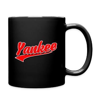 yankee yankees new york baseball home run base run - Tasse einfarbig - Schwarz - Rechts
