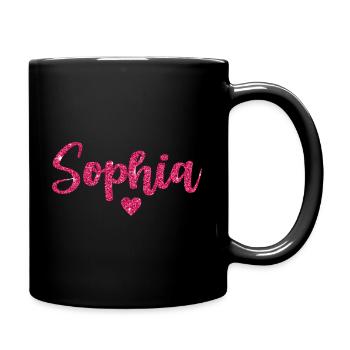 Sophia Heart Pink - Full Colour Mug - black - Right