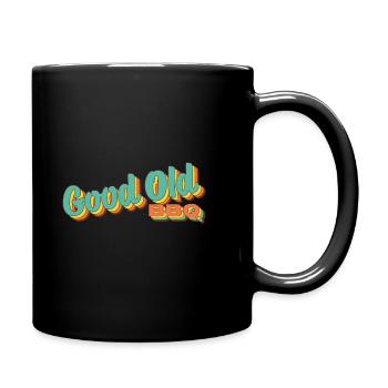 Good Old BBQ Vintage Barbecue - Tasse einfarbig - Schwarz - Rechts