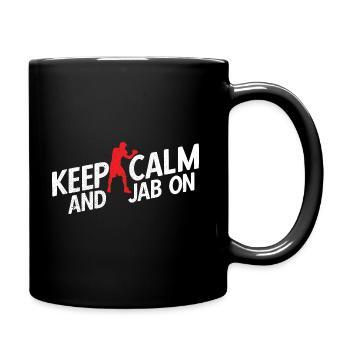 Boxsport Boxing - Tasse einfarbig - Schwarz - Rechts