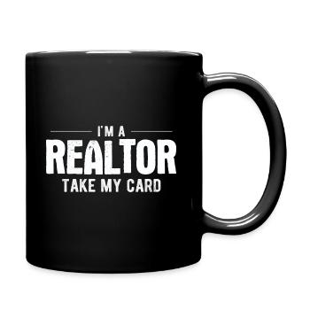 Immobilien-Händler Für Immobilien-Makler - Tasse einfarbig - Schwarz - Rechts
