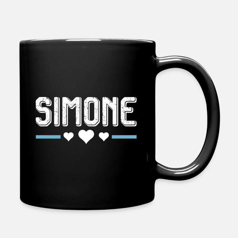 Simone - Mug uni - noir