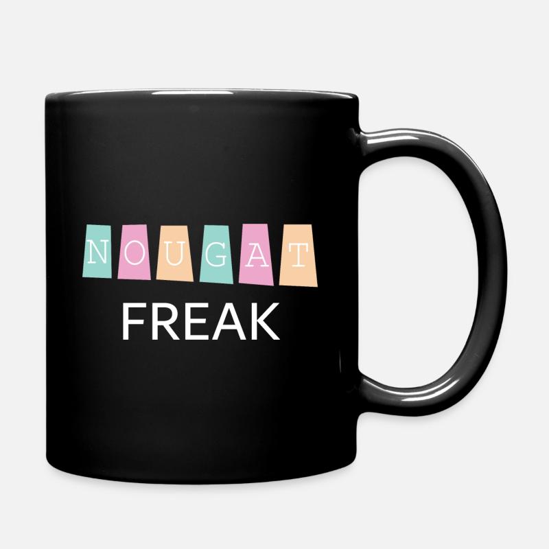 Nougat freak - Full Colour Mug - black