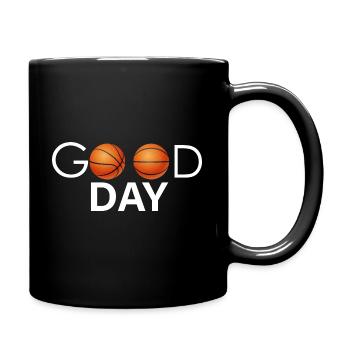 Korb Good Dau Basketball Geschenk - Tasse einfarbig - Schwarz - Rechts