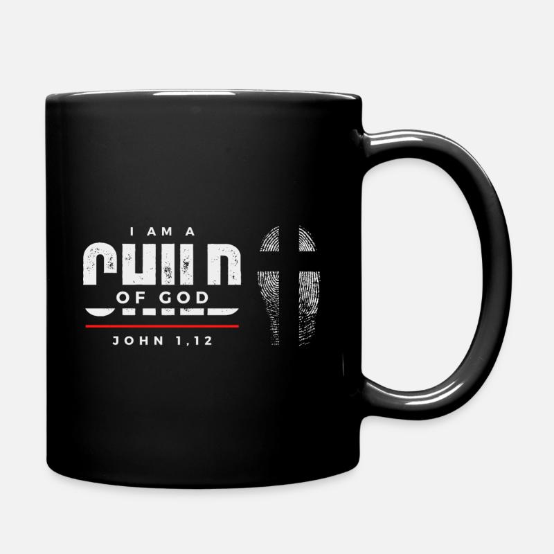 Je suis un enfant de Dieu - Jean 1:12 - Mug uni - noir