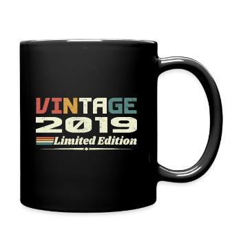 Vintage 2019 Cadeau 2019 Anniversaire 2019 Retro - Mug uni - noir - Droite