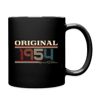 Original 1954 Jahrgang Geburtstag - Tasse einfarbig - Schwarz - Rechts