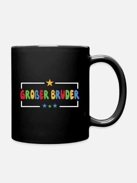 Großer Bruder Stern Süßes Geschwister 2024 - Tasse einfarbig - Schwarz