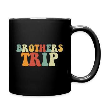 Sibling Brothers Journey - Full Colour Mug - black - Right