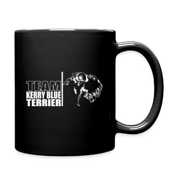 TEAM Kerry Blue Terrier Hunde Hund Wilsigns - Tasse einfarbig - Schwarz - Rechts