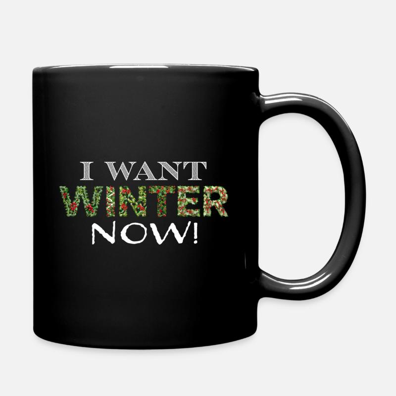 L’hiver maintenant ws - Mug uni - noir