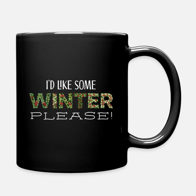 L’hiver s’il vous plaît ws - Mug uni - noir